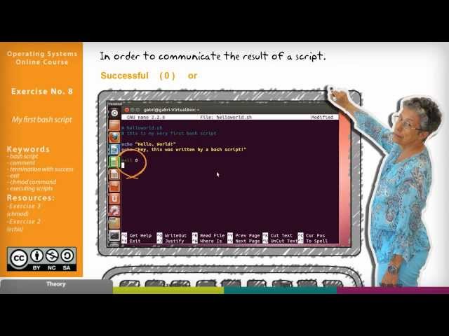 Exercise 8 - My first bash script
