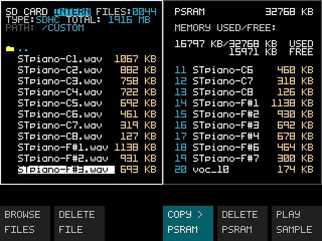First Test 32MB PSRAM (2x16MB)