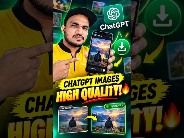 Download ChatGPT Images in HIGH QUALITY! 🔥 | ChatGPT New Trick in Tamil #chatgpt #image