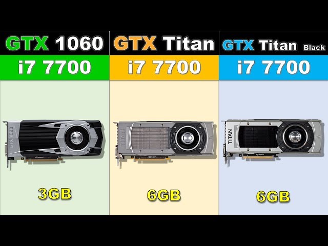 GTX 1060 vs GTX Titan vs GTX Titan Black Newest Games Benchmarks @1080p