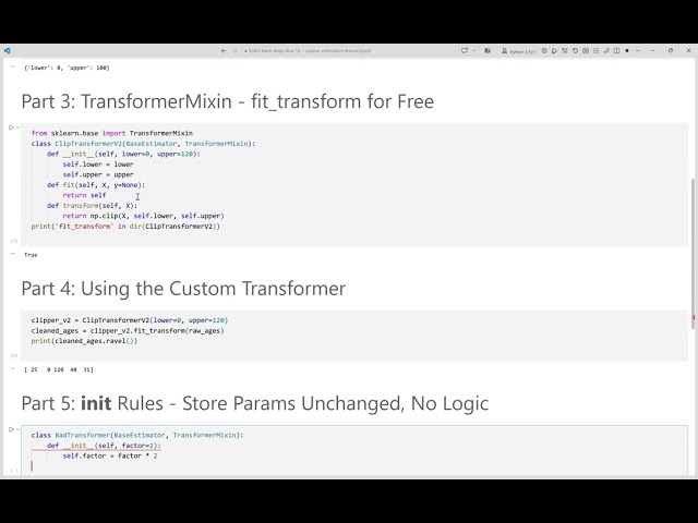 Scikit-learn Tutorial #16: Custom Estimators