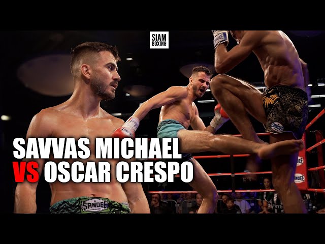 Savvas Michael vs Oscar Crespo | SuperShowDown Fight Highlight | SIAM BOXING ไมเคิล ซาวาส