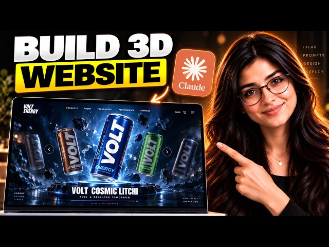 Build a Cinematic 3D Website with Claude AI | No Coding