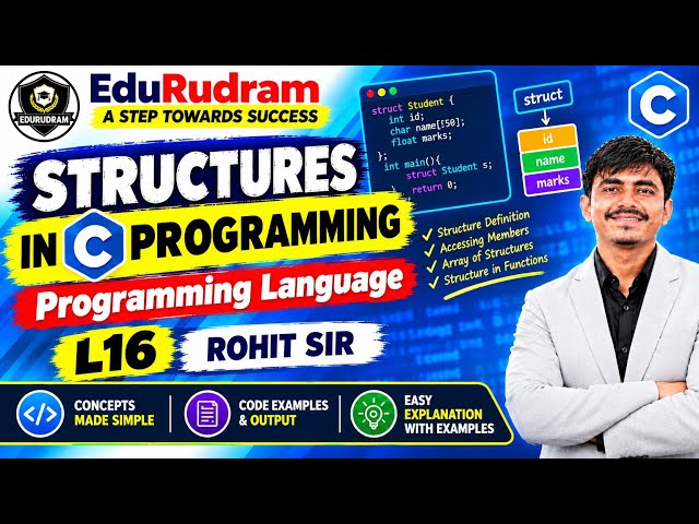 Structures in C Programming | Programming Language | L16 | Rohit Sir