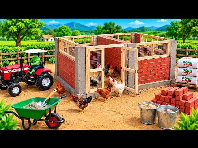 DIY Chicken Coop & Goat Shed Project | Miniature Animal Farm Making | @dongcreatorofficial