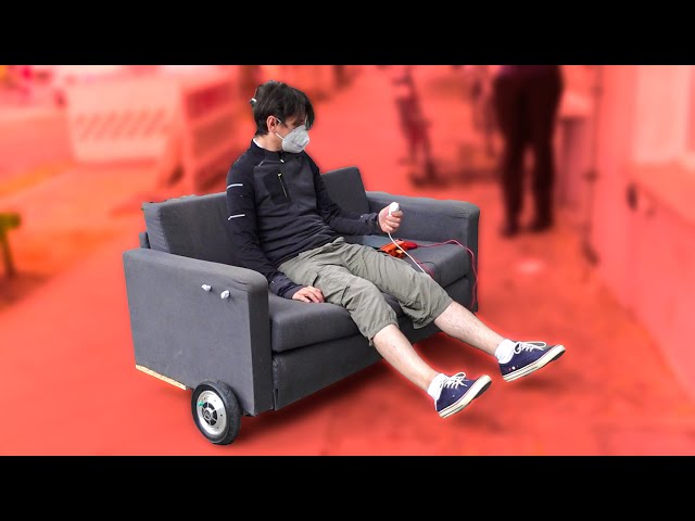 Motorized IKEA-Sofa from Scraps (Custom Hoverboard FOC)