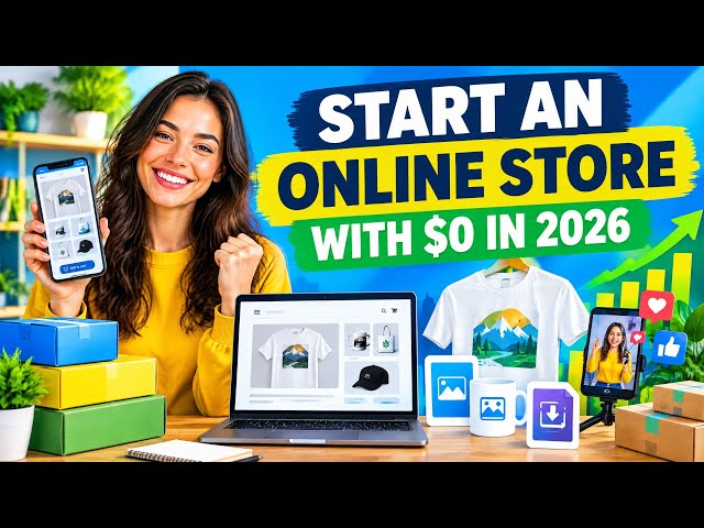 HOW TO START AN ONLINE STORE WITH $0 IN 2026 | E-COMMERCE FOR BEGINNERS