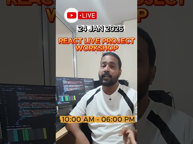 React Live Project Workshop. #reactjs #tutorjoes