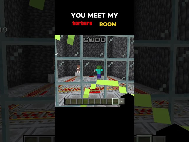 you meet my torture room 💀!! #minecraft #shortvideo @Baby Shark - Pinkfong Kids’ Songs & Stories