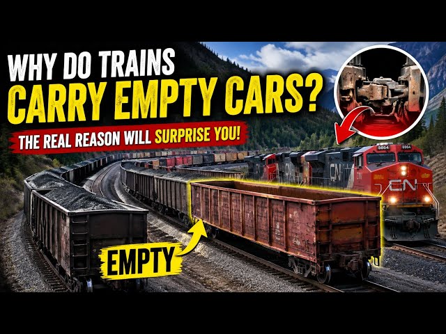 Why Do Freight Trains Carry Empty Railcars? The Surprising Engineering Secret Explained