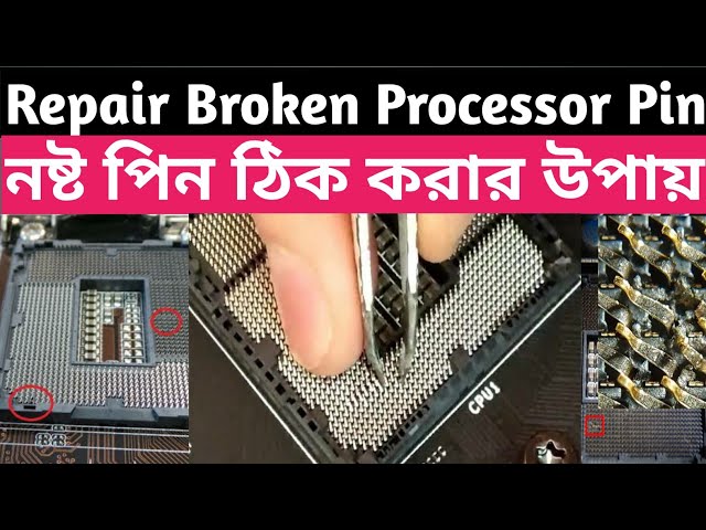 How to Repair Motherboard Processor pin broken | Bangla