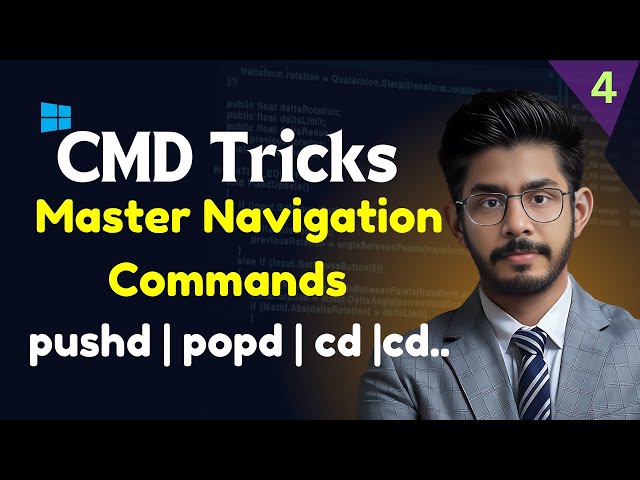 Command Prompt Tricks & Hacks | Master Navigation Commands | pushd, popd, cd, cd.. Change Directory