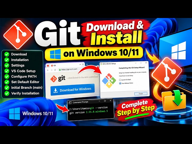 Git Installation in Windows 10/11 | Step-by-Step Tutorial for Beginners