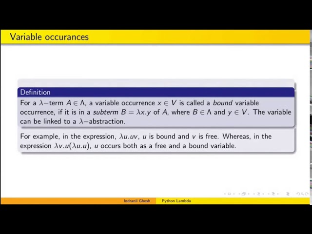 "Introducing Lambda Calculus with Python" - Indranil Ghosh (PyConline AU 2020)