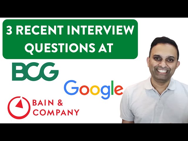 Management Consulting Interview Questions | BCG, Bain, & Google |Pavan Sathiraju