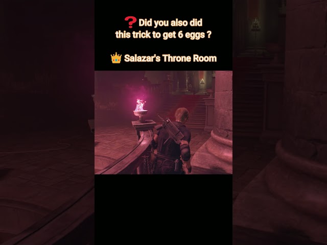 Did you know you can collect 6 eggs in Salazar's Throne Room? 🥚👑 #re4remake