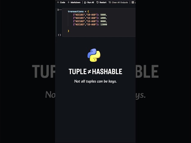 Why Not Every Tuple Can Be a Dictionary Key