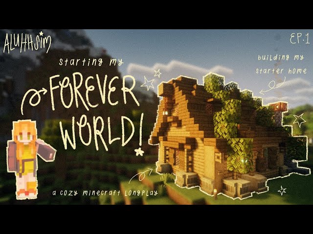 fall asleep while i start a new minecraft world!🌳🌾🐈‍⬛ longplay with commentary EP.1