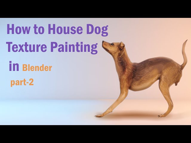 How to house Dog texture painting/animal