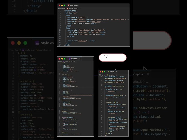 Mind Blowing 🤯😱 Add to Cart Button  #webdesign #coding #youtubeshorts