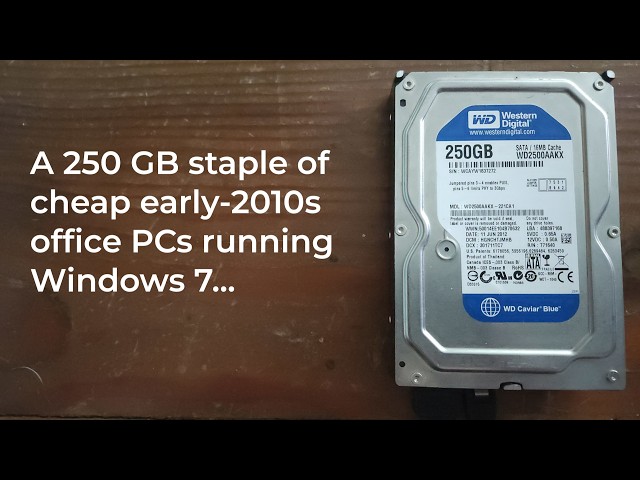 HDD ASMR: WD Caviar Blue WD2500AAKX-221CA1