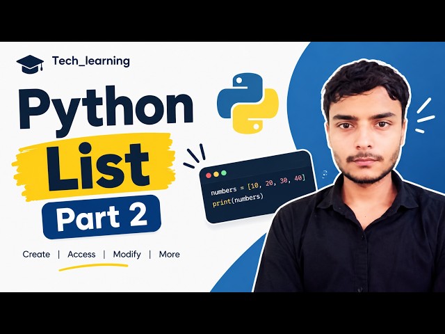 Python Lists Part 2 | Master List Methods & Operations 🔥