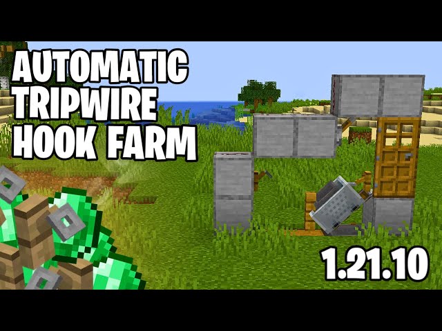 EASIEST TRIPWIRE HOOK DUPER EVER! (INFINITE EMERALDS) Minecraft JAVA 1.21.10
