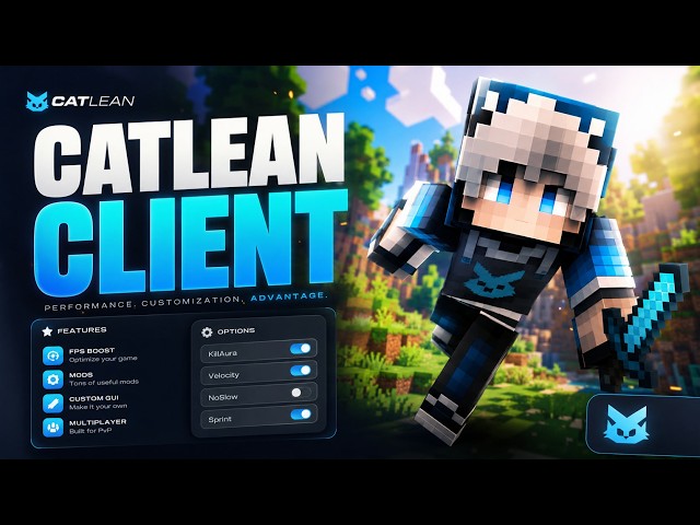 CatLean Client - The Best Free Minecraft Hacked Client for Java in 2026! (1.21 - 1.21.11+)