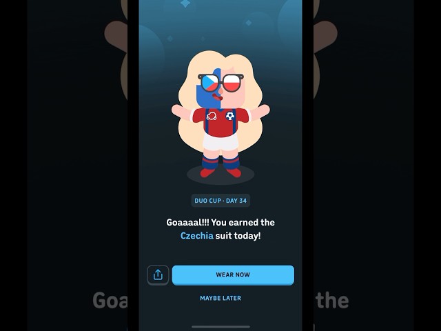 how I got the Duolingo Czechia suit FREE #duolingo 🇨🇿