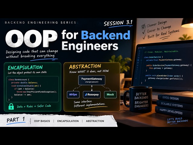 Backend Engineering #3.1 — OOP Basics, Encapsulation & Abstraction