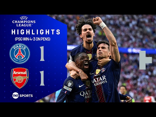 BACK TO BACK CHAMPIONS! 🏆 | PSG 1-1 Arsenal (PSG win 4-3 on pens) | UEFA Champions League Highlights