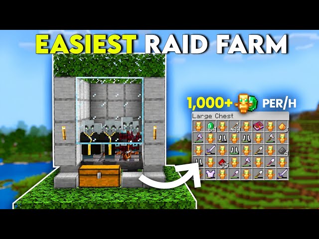 New EASIEST RAID XP FARM Minecraft Bedrock 26.5/1.21+!