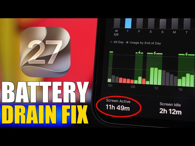 iOS 27   How To FIX Battery DRAIN on iPhone !