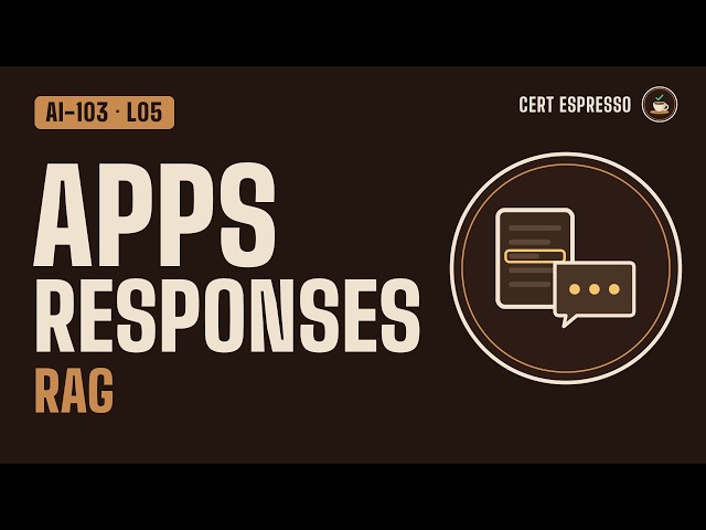 AI-103 Lesson 5: Build Generative Apps with Foundry (Deployments, Endpoints, Responses API, RAG)