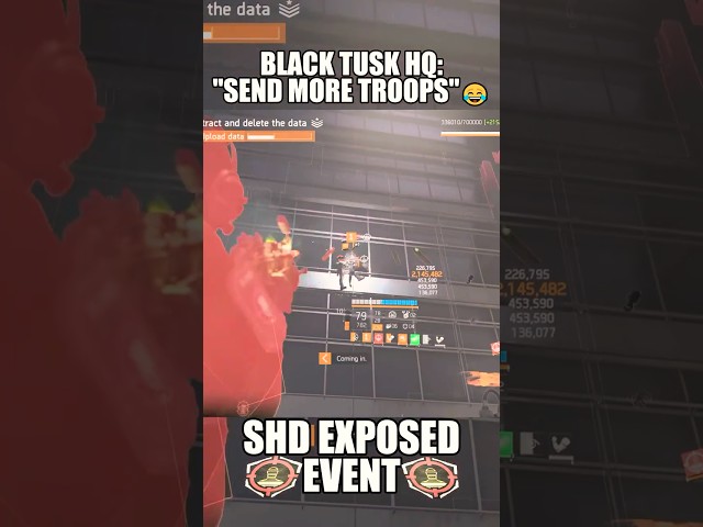 BLACK TUSK HQ KEPT SENDING THEM 💀 | SHD EXPOSED + PESTILENCE - The Division 2 #shorts