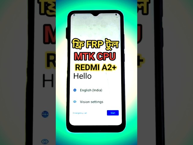 MASTER REDMI A2+ FRP Removal in JUST ONE CLICK