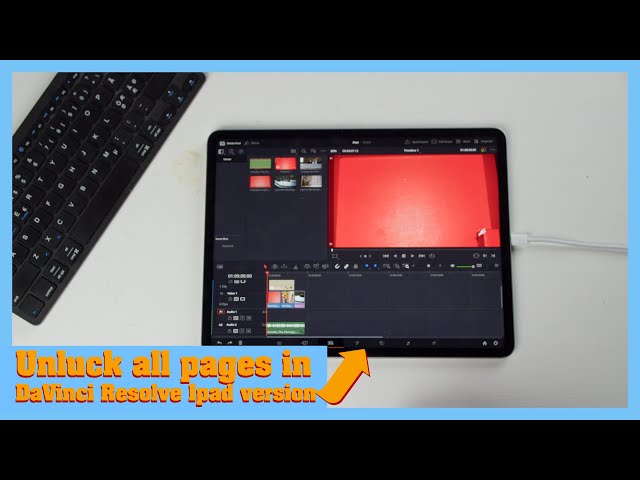 Get all pages on the Ipad version of DaVinci Resolve