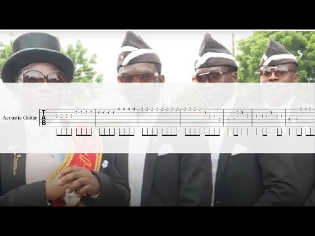 Coffin Dance Meme Song (Guitar Tabs Tutorial)