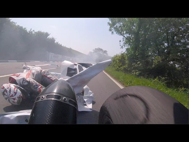 TT Crash - James Cowton - Horst Saiger POV - Recticel doing its job