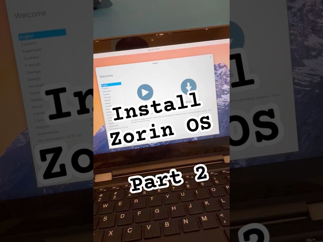 Install Zorin OS from Bootable USB Drive - Part 2 #linux #zorinos  #bootableusb #lenovo