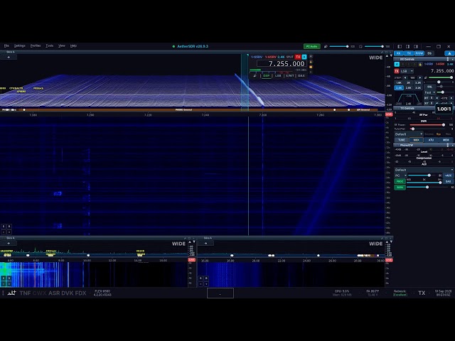 AetherSDR - FLEX-6500 Live