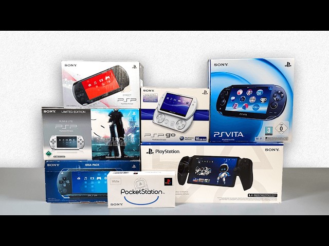 Unboxing every PlayStation Handheld ever + Gameplay