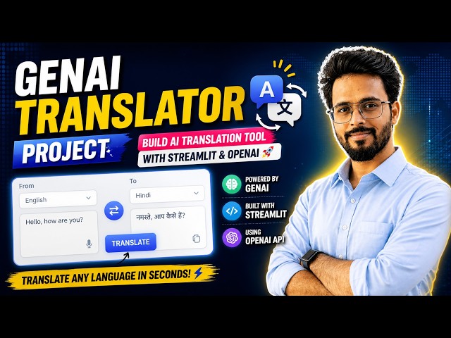 Build GenAI Project - Translation Tool (Streamlit + Python)