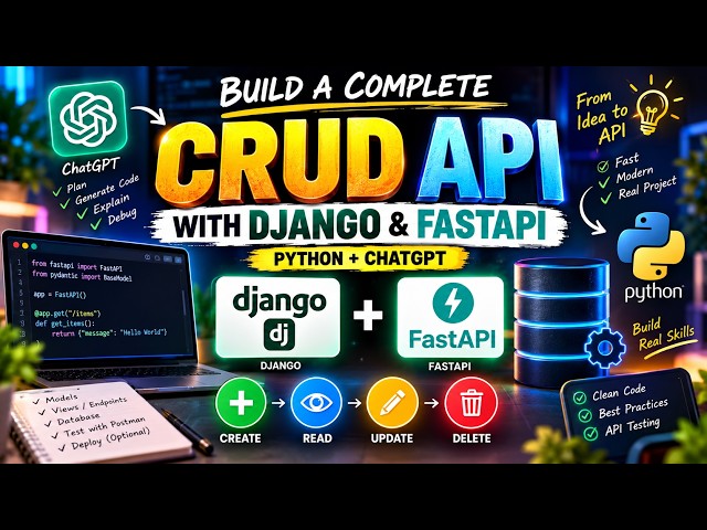 Build a Complete CRUD API with Django & FastAPI | Python + ChatGPT