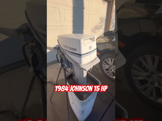 1984 Johnson 15 hp outboard motor running good after impeller change #johnson#evinrude#boat#outboard