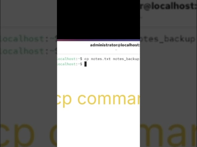 How to Copy a File in Linux? 🐧 | Linux Basics #Shorts