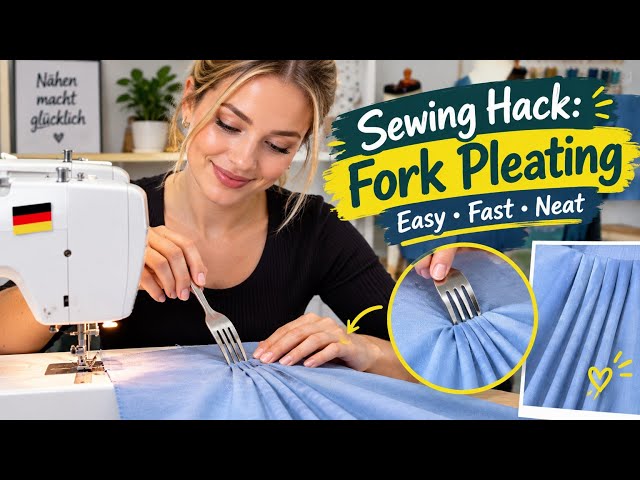 Sewing Hack using FORK FOR PLEATING DRESS