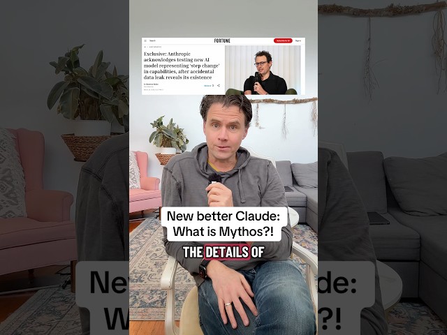 Claude Mythos is significantly BETTER than Opus 4.6?? #ai #claude #ainews