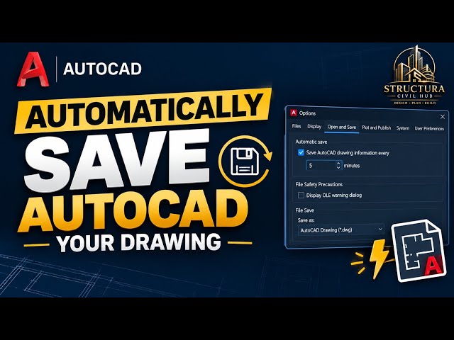 Power Cut During AutoCAD Work? Check This One Setting First
