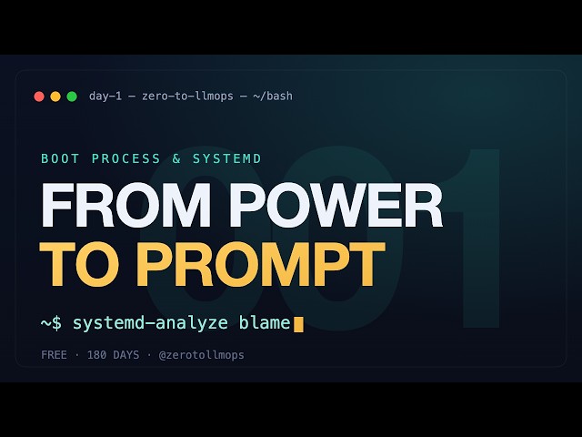Linux for DevOps — The Boot Process & systemd Explained | Zero to LLMOps (Day 1)